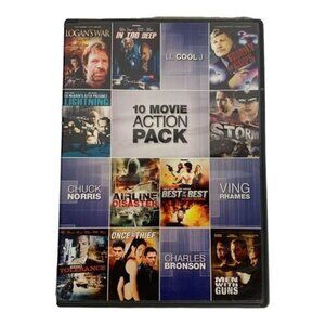 10 Movie Action Pack DVD Collection Featuring Chuck Norris & LL Cool J